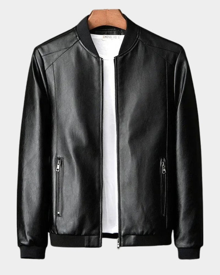 Bobby  | Men's Classic Faux Leather Bomber Jacket