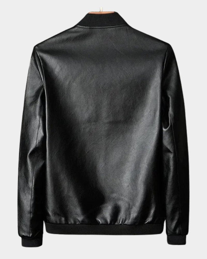 Bobby  | Men's Classic Faux Leather Bomber Jacket