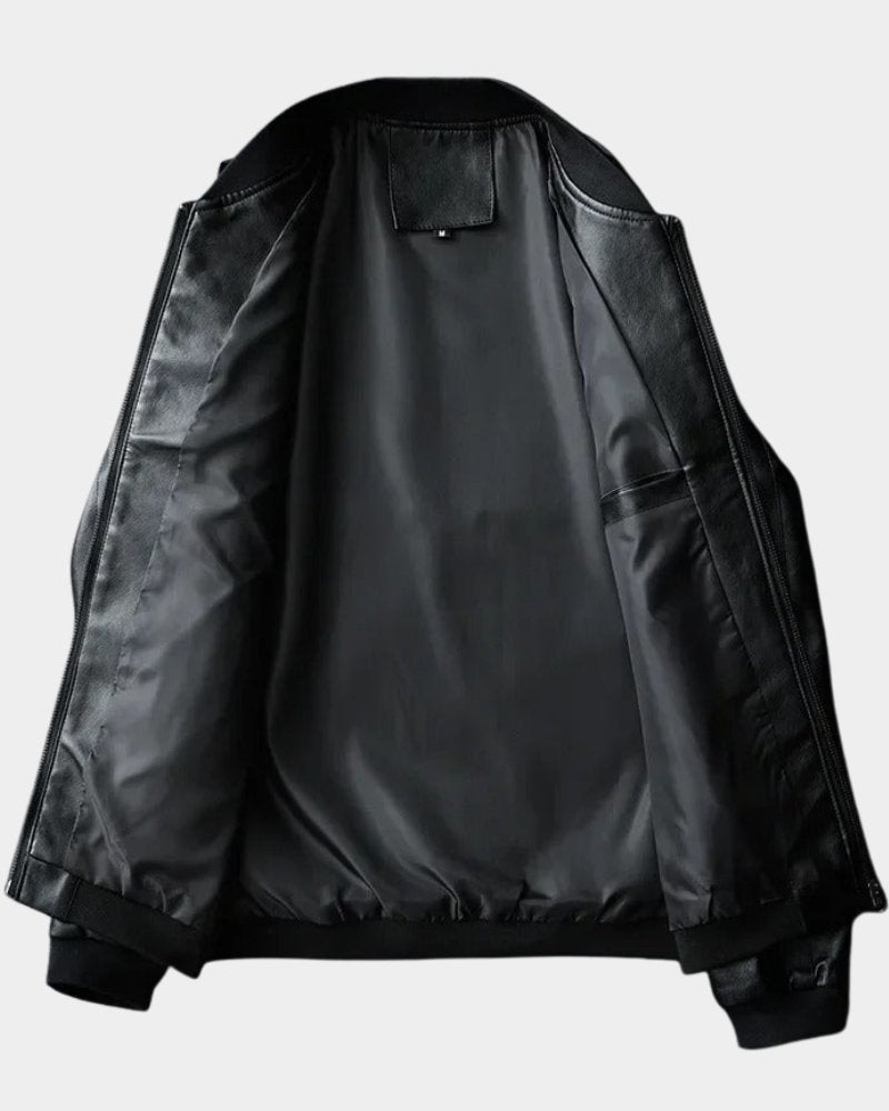 Bobby  | Men's Classic Faux Leather Bomber Jacket