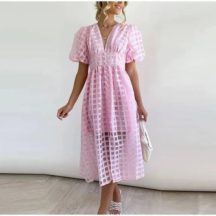 Lisa | Elegant Autumn Midi Dress