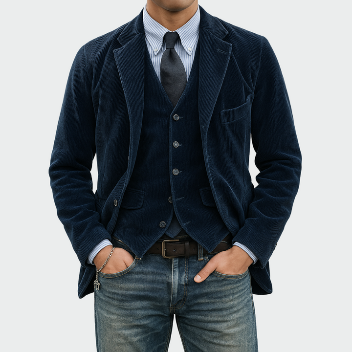 Jimmy | Men's Velvet Blazer and Waistcoat Set