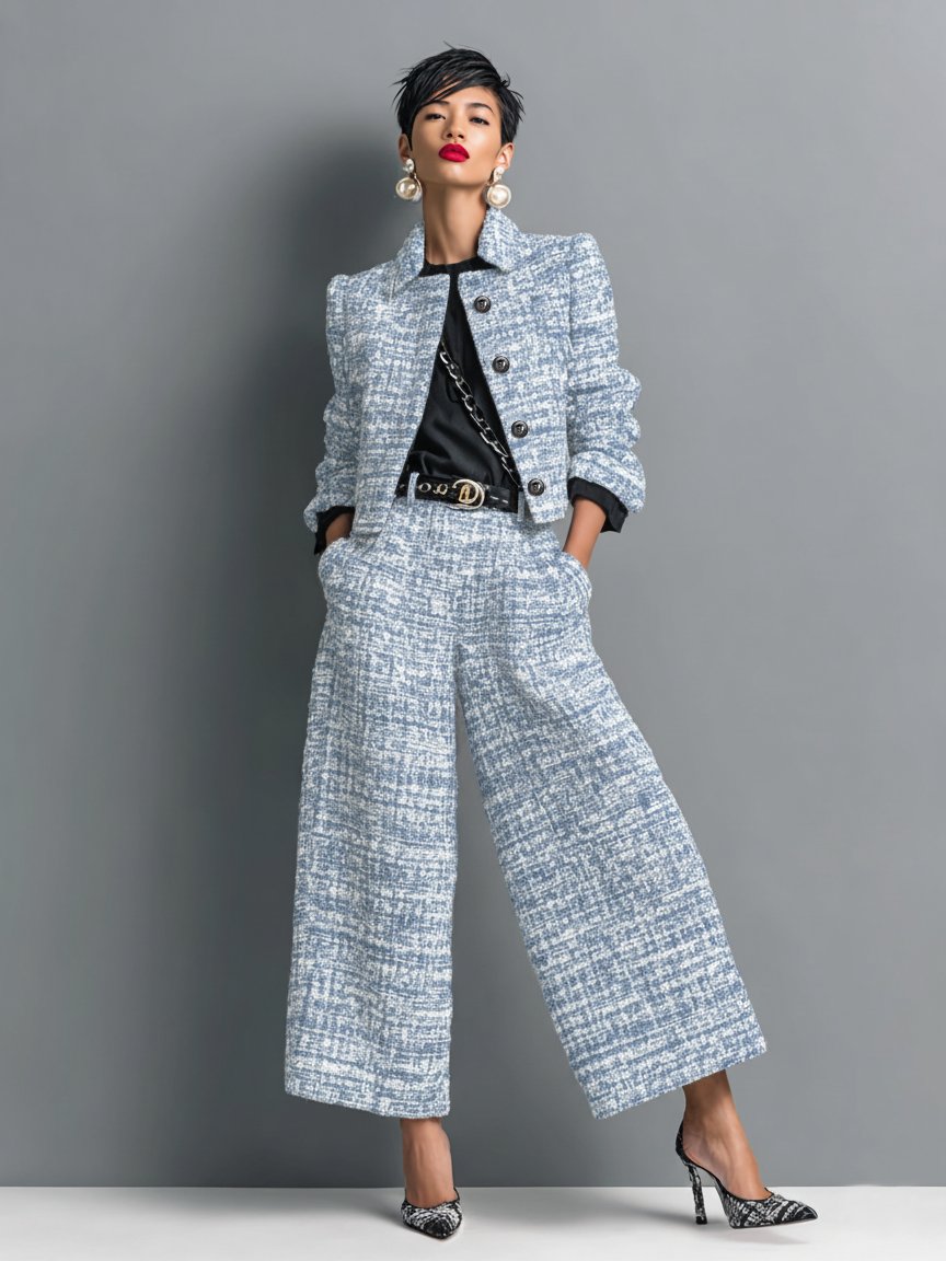 Faith | Two Piece Tweed Set