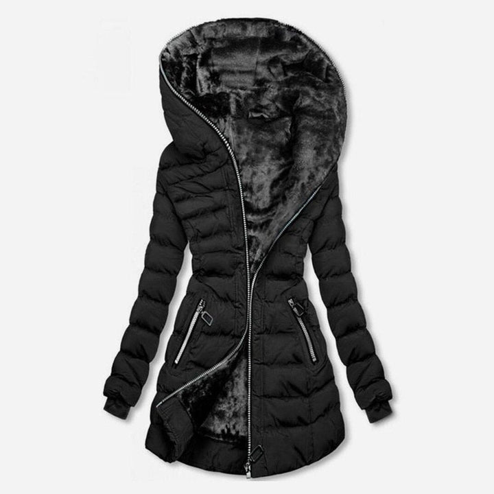 Selena | Women’s Long Quilted Winter Fleece Jacket