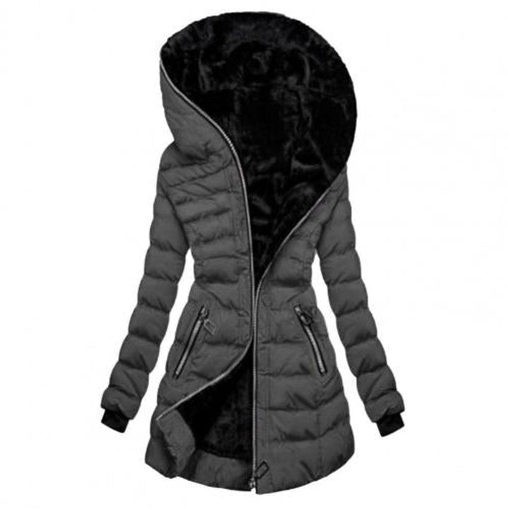 Selena | Women’s Long Quilted Winter Fleece Jacket