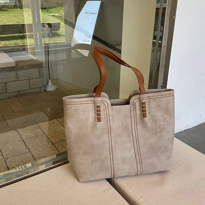 Lucia | Women's Vegan Large Leather Shoulder Tote Bag