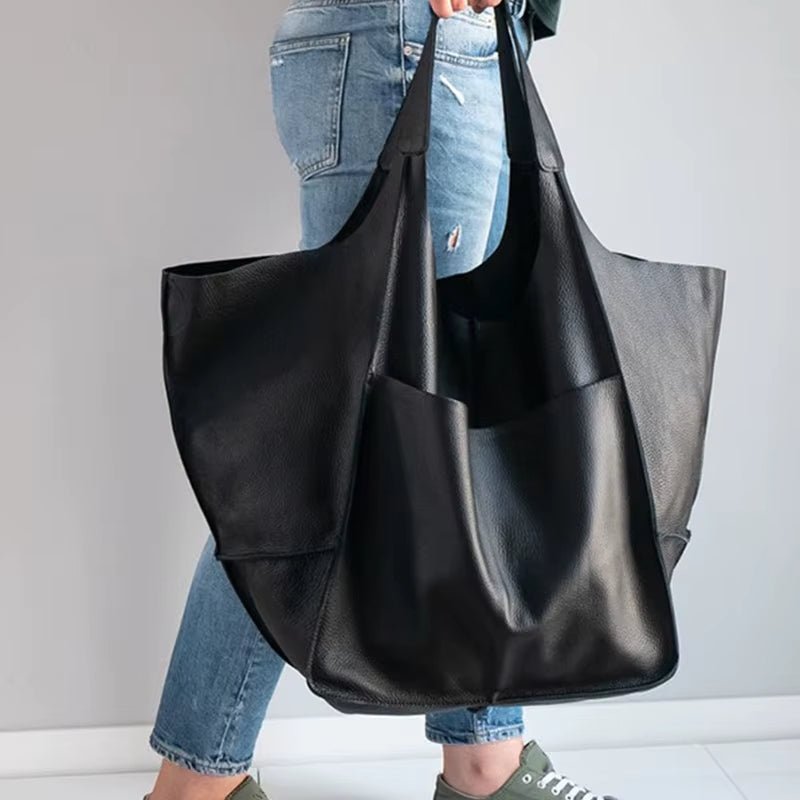 Lara | Women's Oversized Vegan Leather Tote Bag
