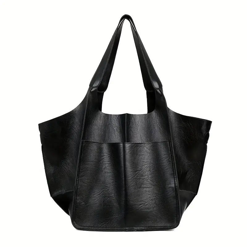Lara | Women's Oversized Vegan Leather Tote Bag