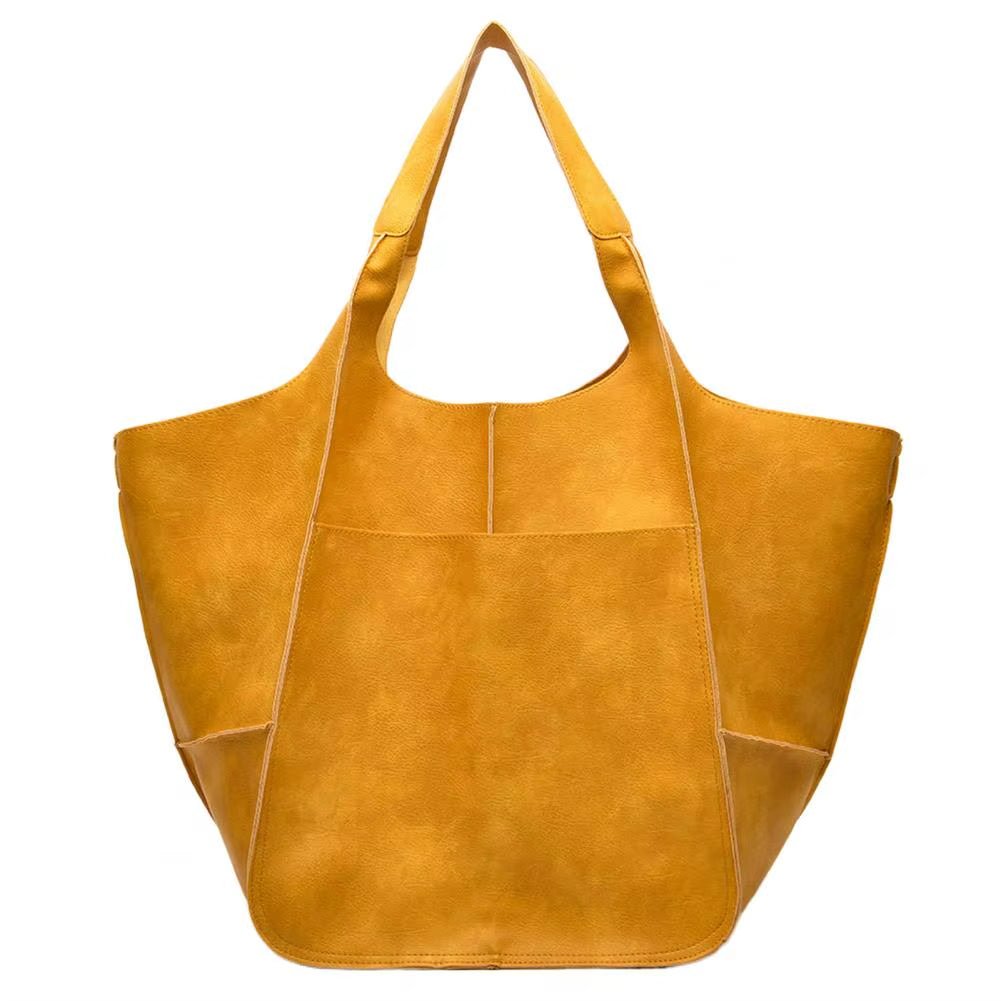Lara | Women's Oversized Vegan Leather Tote Bag
