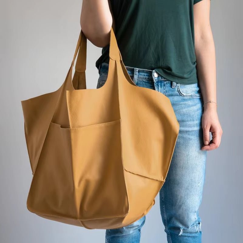 Lara | Women's Oversized Vegan Leather Tote Bag
