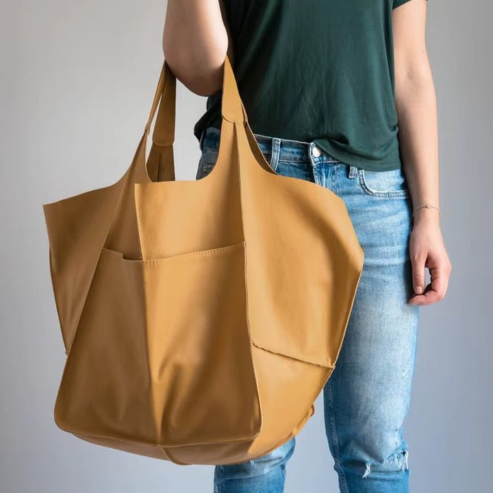 Lara | Women's Oversized Vegan Leather Tote Bag