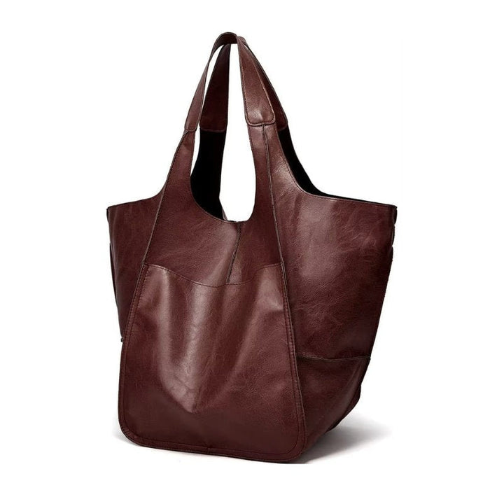Lara | Women's Oversized Vegan Leather Tote Bag