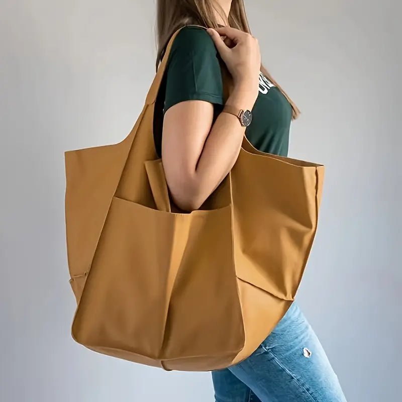 Lara | Women's Oversized Vegan Leather Tote Bag