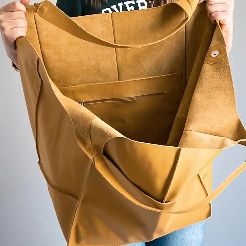 Lara | Women's Oversized Vegan Leather Tote Bag
