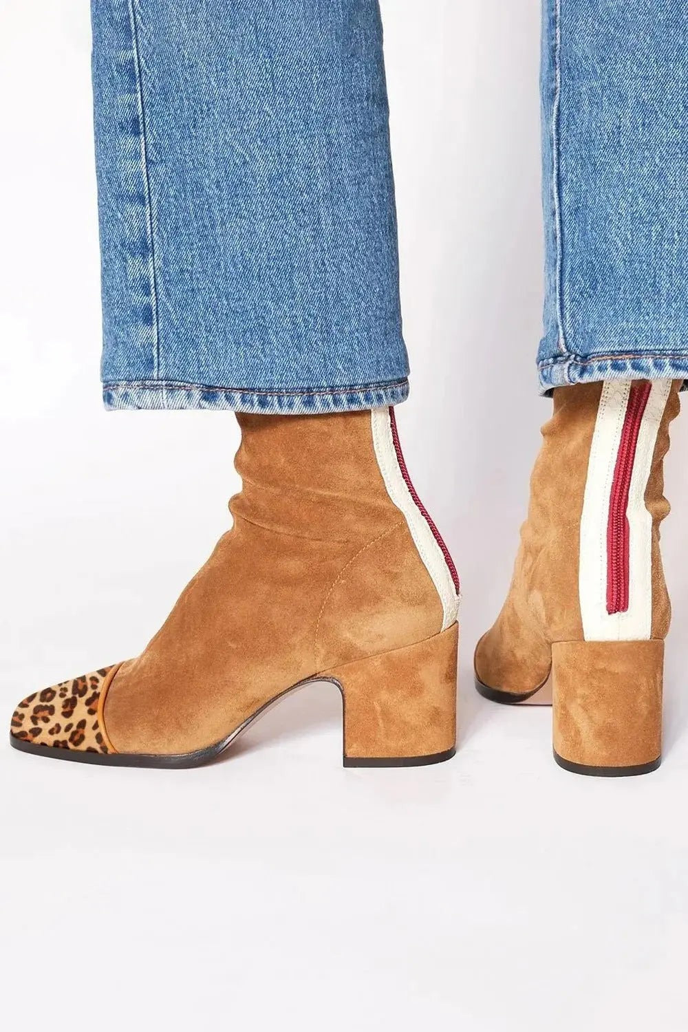Daniela | Women's Square-Toe Block-Heel Ankle Boots