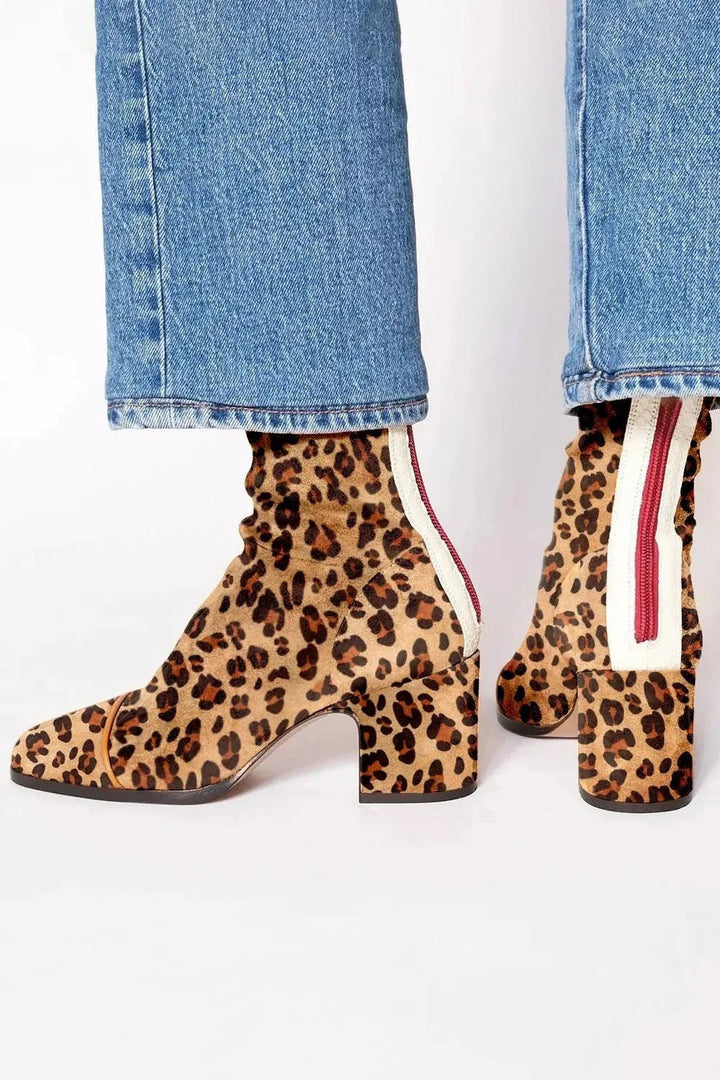 Daniela | Women's Square-Toe Block-Heel Ankle Boots
