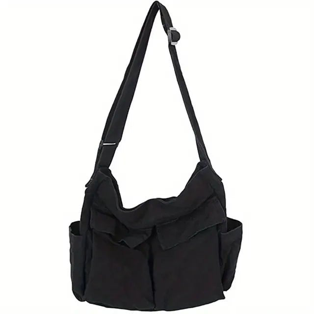 Sabeth | Women's Vintage Multi-Pocket Canvas Tote Bag Crossbody