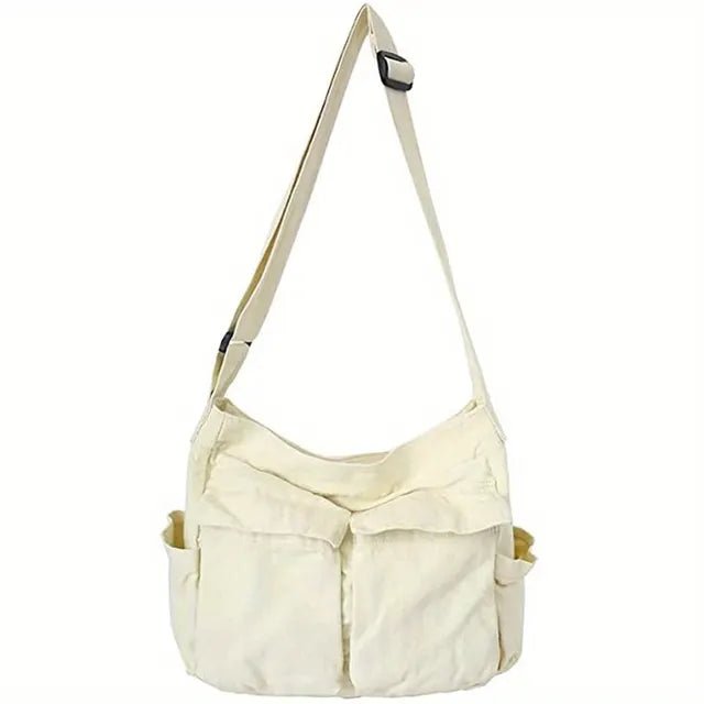 Sabeth | Women's Vintage Multi-Pocket Canvas Tote Bag Crossbody