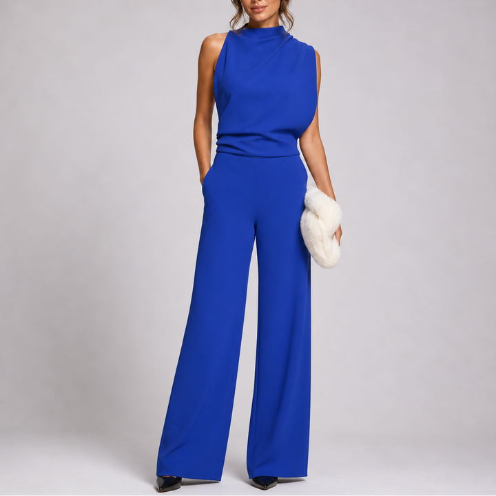 Faye | Women’s Jumpsuit with Sleeveless Upper and Wide-Leg Design