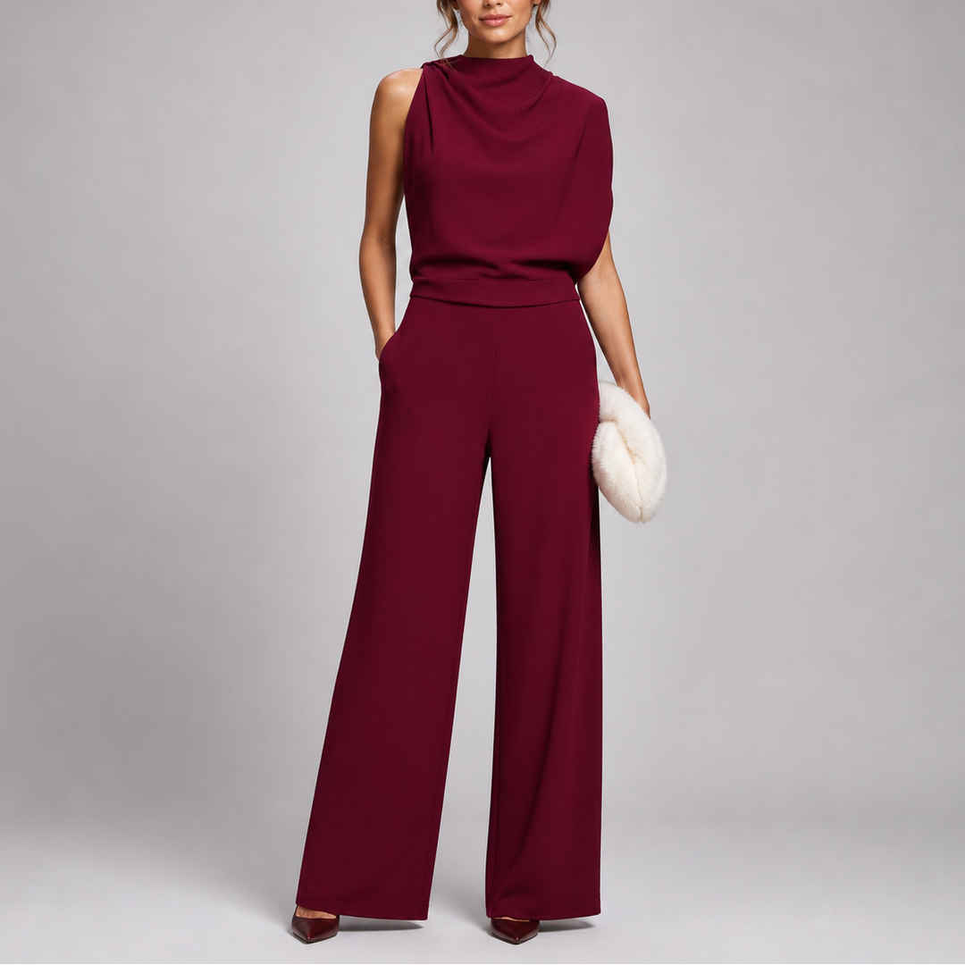 Faye | Women’s Jumpsuit with Sleeveless Upper and Wide-Leg Design